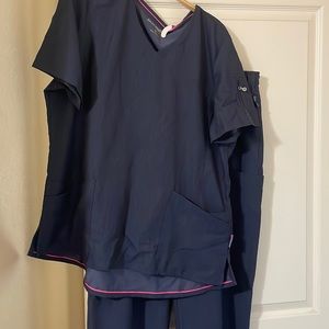 Uniform Advantage Movement scrub set - indigo, navy, tall